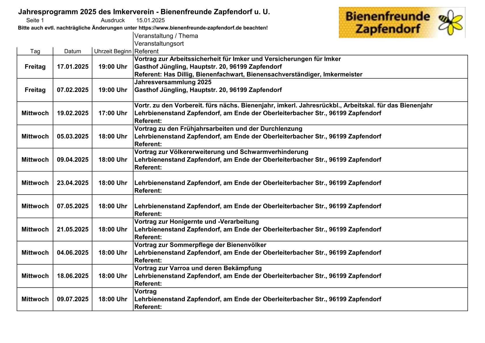 4.1  BfZ Jahresprogramm 2025